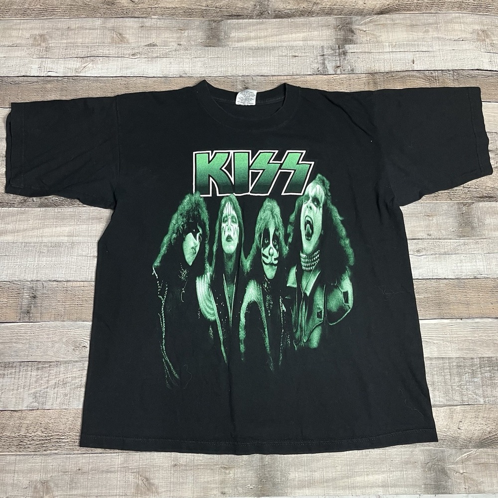 Kiss Shirt Size XL Black Vintage 90s Psycho Circus Rock Band Tee
